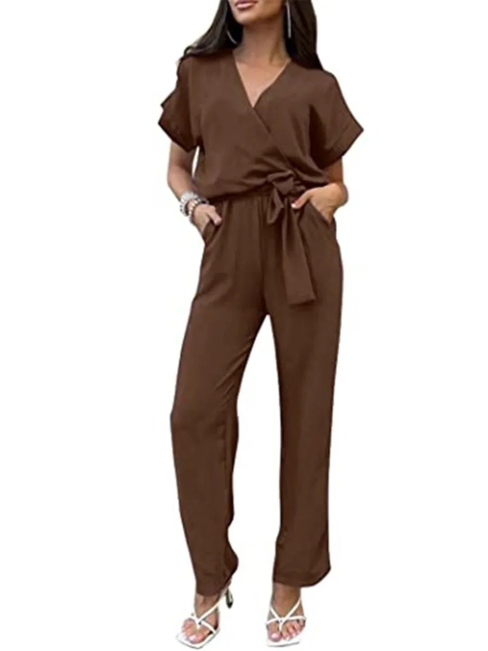 Women's One Piece Jumpsuit Dressy Casual Wide Leg Summer Romper